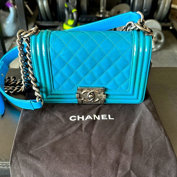 Chanel Boy Bag - Blue - Picture 1 of 9